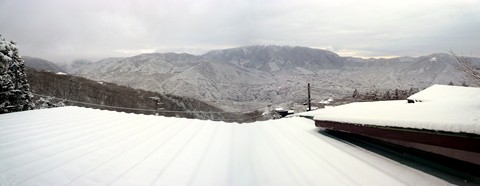 雪の箱根（旅館の部屋から）